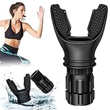 Portable breathing exercise device for lungs, Breathing trainer with Resistance Adjustable, Lung Trainer with excellent quality silicone, Improve Breathing Capacity and Endurance,Easy to Clean and Use