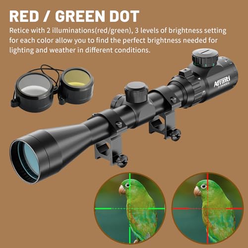 Rifle Scope with Picatinny Rail Mount and Covers for Hunting - Image 6