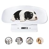 Yhmabc 猫犬ペット体重計 小型デジタルペットスケール 小動物用コンパクトペット用体重計トレイ取り外し可能 キッチンスケールとして使用可能 最大10kg表示