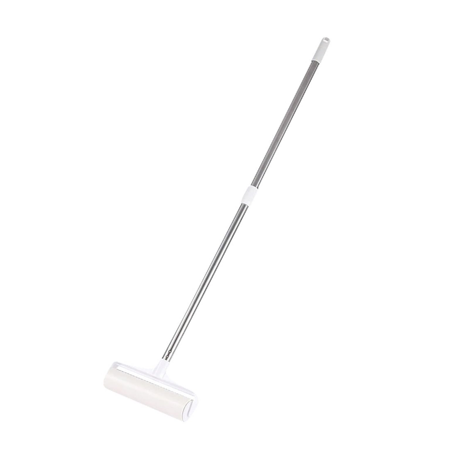 Tearable telescopic lint roller, 19/24cm retractable long handled hair removal roller, portable sticky lint remover brush for clothes, bed, couch, carpet, pet hair fluff cleaning(24cm)
