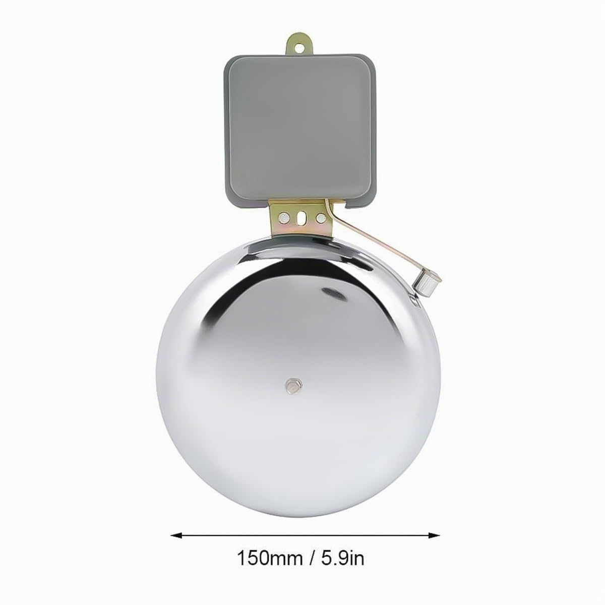 Timbre escolar eléctrico antichispas de acero inoxidable, 150 mm de alcance externo, 220 V CA