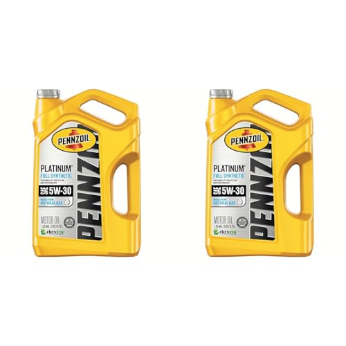 Pennzoil Platinum Full Synthetic 5W-30 Motor Oil (5-Quart, Single) (Pack of 2)