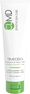 Cheryl Lee MD CLMD 2-in-1 Shampoo & Body Wash with Organic Apple Cider Vinegar – Gentle pH-Balanced Cleanser for Hair & Skin, Sulfate-Free, Dermatologist-Tested, 10 fl oz