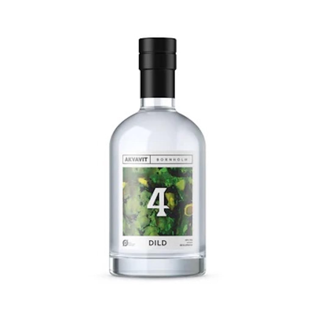 Bio Dill-Akvavit Bornholm No. 4 – Aquavit mit Geschenkbox, 0,5l, 38% Vol.