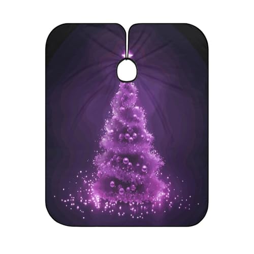 Capa de corte de cabello Navidad morada 66.9x56.7 pulgadas miniatura 6