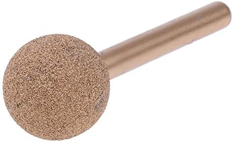 1Pc Round Ball Shape Diamond Grinding Head Drill Bits Rotary Tools, 100 Grit Polishing Bur, 12MM