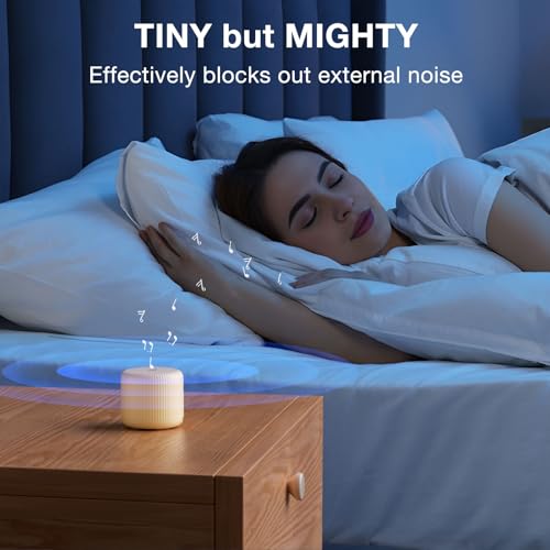 Image of White Noise Machine Baby Portable Sound Machine,LEICEX Travel Sound Machine,15 Non-Looping Sound Timer and Memory Play, Mini White Noise Machine for Sleeping Office Travel (Honey)