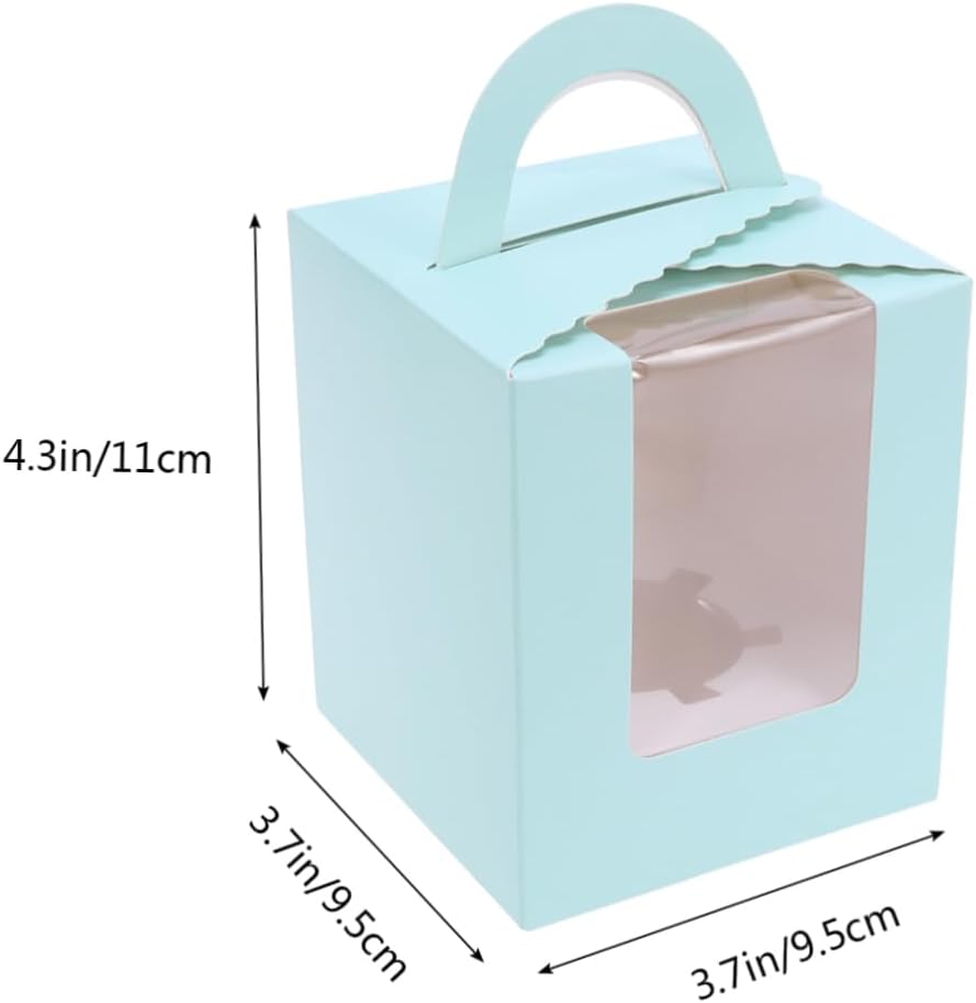 50pcs Food Grade Paper Muffin Box Paper Cups Jumbo Muffin Containers Lid Cupcake Storage Container for Shower Wedding