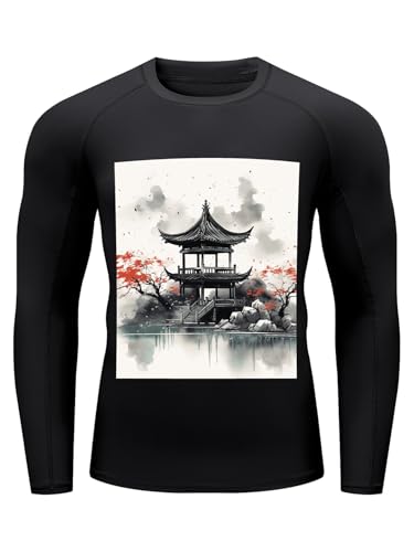 Camiseta de Lycra para Hombre con Protección Solar UPF 50+ Manga Larga para Surf y Nado miniatura 3