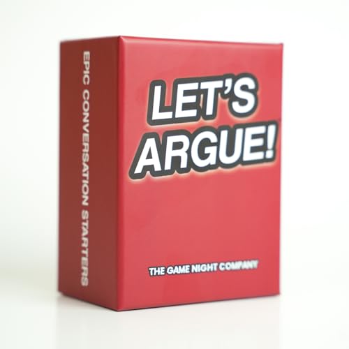 Lets Argue Card Game for Adults - Conversation Cards for Friends Speaking Games for Bachelor Party Girls Night and Game Night Fun Prompts that Start Debates and End Friendships