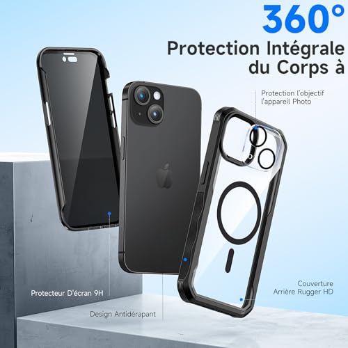 Coque iPhone 15 Plus antichoc et anti espion pour sécuriser vos déplacements - 3