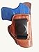 Tagua IPH-008 Keltec 380/Ruger 380 with Laser Inside Pants Holster, Brown, Left Hand