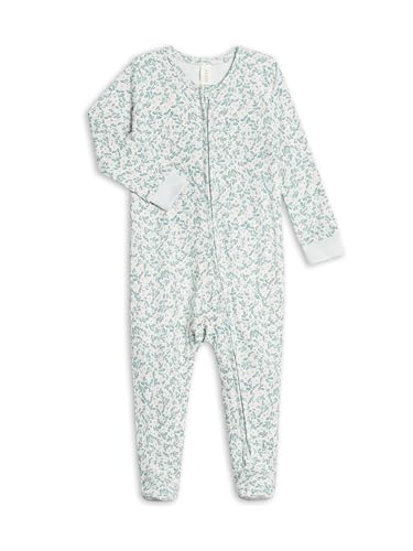 Image of Colored Organics Baby Zip-Up Footed Sleeper with 2-Way Zipper - Organic Cotton Pajamas