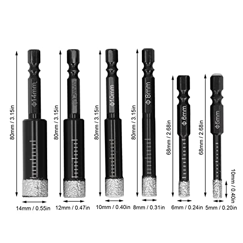 Set de Brocas de Diamante Segrehy 6 Piezas 5mm-14mm miniatura 4
