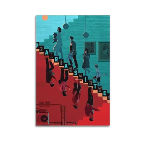 XLFNUN Póster decorativo de parásitos, lienzo para pared e impresión artística moderna para decoración de dormitorio familiar, 40 x 60 cm
