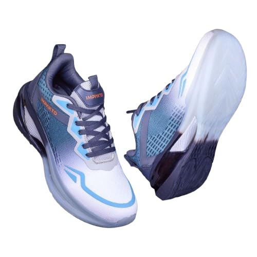 impakto Men's Running Shoes | Stylish & Comfortable Sports Shoes with Lace-Up Closure | Lightweight Ombre Design, Walking, Gym and Jogging-picture-29