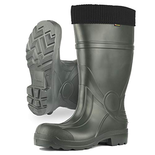 Demara Men’s Wellington Boots, -35 C Thermall, EVA Foam, Extra Insulation, Outdoor Boots for Fishing, Hunting and Gardening, Waterproof Wellies Easy On and Off (12 UK)