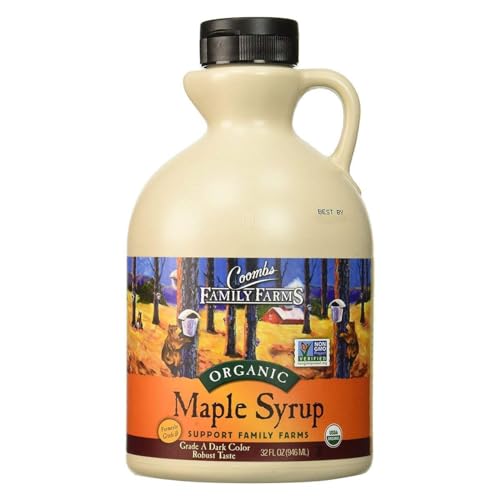 Coombs Family Farms Organic Maple Syrup Grade B 32 Ounces (Case of 6)