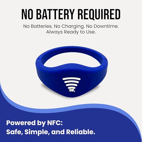 Kids ID Bracelet – Fitted NFC Safety Wristband, Slip-On Child ID Band for Emergency Contact Info, Waterproof Silicone, Not GPS, Wear on Wrist or Ankle, Ideal for Theme Parks, Travel & Beaches