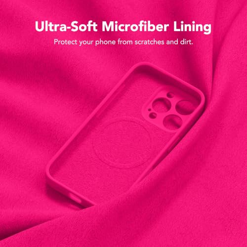 Image of Magnetic for iPhone 16 Pro Case Silicone Hot Pink