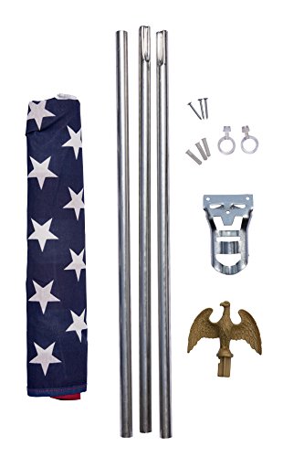 Valley Forge Flag Aa-Us1-1 Poly-Cotton American Flag Kit, 3' X 5' #TOP2