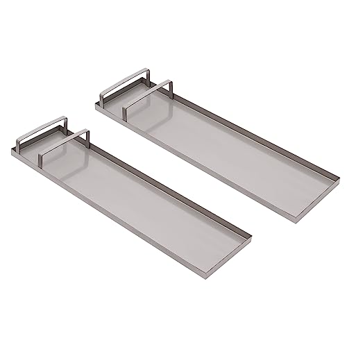 Silencear 30'' x 8'' Concrete Knee Boards, Stainless Steel Concrete Knee Boards Slider Kneedboards Concrete Pair Moving Sliders for Concrete Finishing