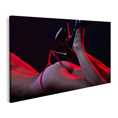 Tecnica: Stampa su tela Quadro su tela Culo culo culo femmina Culo femminile in biancheria intima Corpo nudo Culo grande Culo grosso Culo splendido Ragazza sexy Fitness forma perizoma rosso Stampa Foto Quadri Moderni