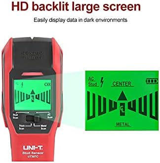 UT387C Wall Scanner Metal Detector 4 in 1 AC Voltage Live Wire Wood Stud Finder Copper LCD HD Display Buzzer Calibration