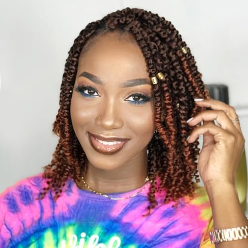 Passion Twist Hair 10 Inch 8 Packs, Pre Twisted...
