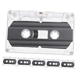 Bandes audio enregistrables : étui rigide transparent, protège efficacement les cassettes contre les dommages, simple à transporter, facile à utiliser.