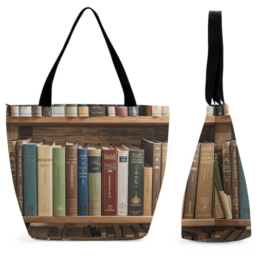 Sac fourre-tout réutilisable avec fermeture éclair grand format pour voyage et cours