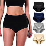 MALAMUTE Women's High Waisted Cotton Underwear Ladies Soft Full Briefs Panties Multi Color