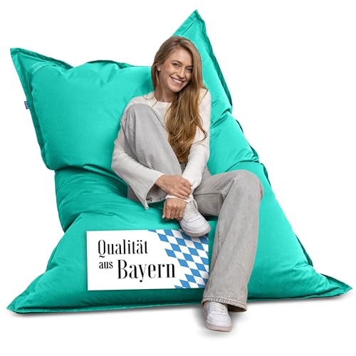Bruni Puf gigante Caree en color turquesa