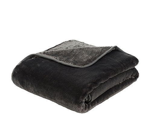 Gözze Premium Cashmere-Feeling Wohn- und Kuscheldecke, 180 x 220 cm, Anthrazit, 40128-91-180220 - Image 3