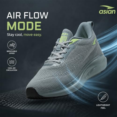 Image of ASIAN Powerplay-03 Men's Running Shoes | Lightweight Memory Foam Technology | Breathable Knit Shoes with Stylish Sporty Design