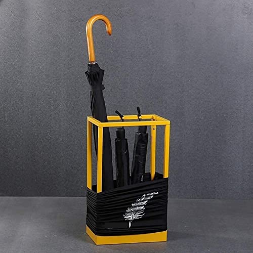 Porte-parapluie rectangulaire en métal moderne intérieur pour cannes de marche