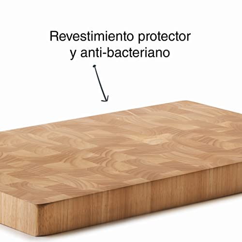 Tabla de corte de madera Lacor 60485 de 53 cm reversible y antibacteriana 6
