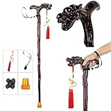 FOker Wood Walking Cane, Canes for Men & Women, Stylish Wooden Cane, Handmade Fashionable Walking...