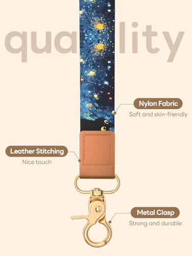Image of Wristlet Keychain for Women and Men, Key Chain Holder, Wrist Lanyard for Keys