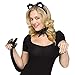 Coolba Orejas de Gato y Pajaritas de Gato Negro y Cola de...