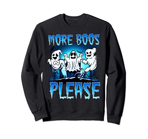 Cute & Funny More Boos Please Halloween Ghosts Booze Pun Sudadera