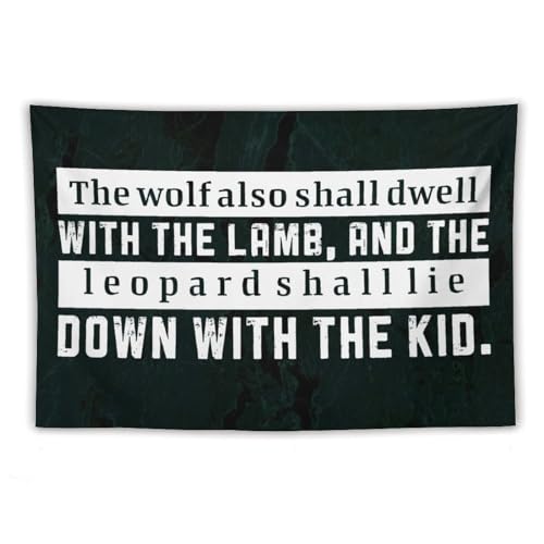 Tapiz de pared fácil de colgar de 152 x 228 cm para decorar habitaciones con frases