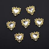 Gewicht: 10 g. Palace-Rahmen, Herz/Rhombus L, 7 Farben) Swarm-Diadem Rahmen, Teile l Rudolph Nagel-Charm, Metall Charm, L, 10 Stück White Heart