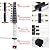 RIKADE Telescoping Ladder 16.5 ft & Attic Ladder, Heavy Duty Aluminum with Non-Slip Feet, 330 lb Capacity for RV, Attic, Loft & Multi-Surface Use