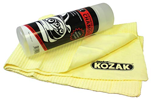 Malco Kozak Automotive Chamois Towel - Quickly Dry Cars, Trucks, and Vehicles/Synthetic Super-Absorbent