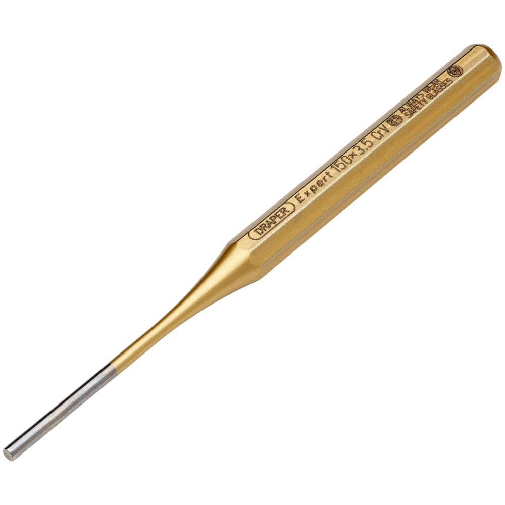 Draper 51679 119 Expert Octagonal Parallel Pin Punch, 3.5mm x 150mm