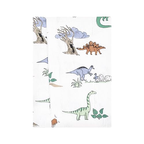 Luvable Friends Hudson Baby Flannel Burp Cloths 4pk, Pastel Dino2