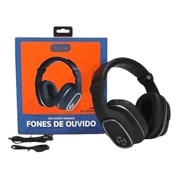 Fone de ouvido Basike bluetooth vira caixa de som