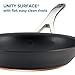 Anolon Nouvelle Copper Hard Anodized Nonstick Casserole Dish/ Casserole Pan with Lid - 4 Quart, Gray
