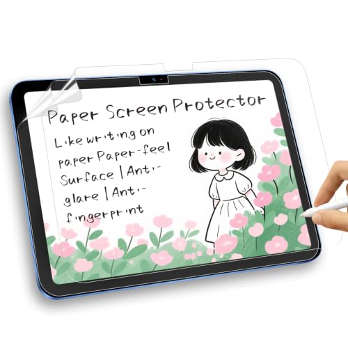 Phimoos 2 Pack Paper Matte Screen Protector for iPad Air 11 Inch M4/M3/M2 (8th/7th/6th Gen 2026/2025/2024) PET Anti-Glare Textured Film Compatible with Apple Pencil Drawing and Writing